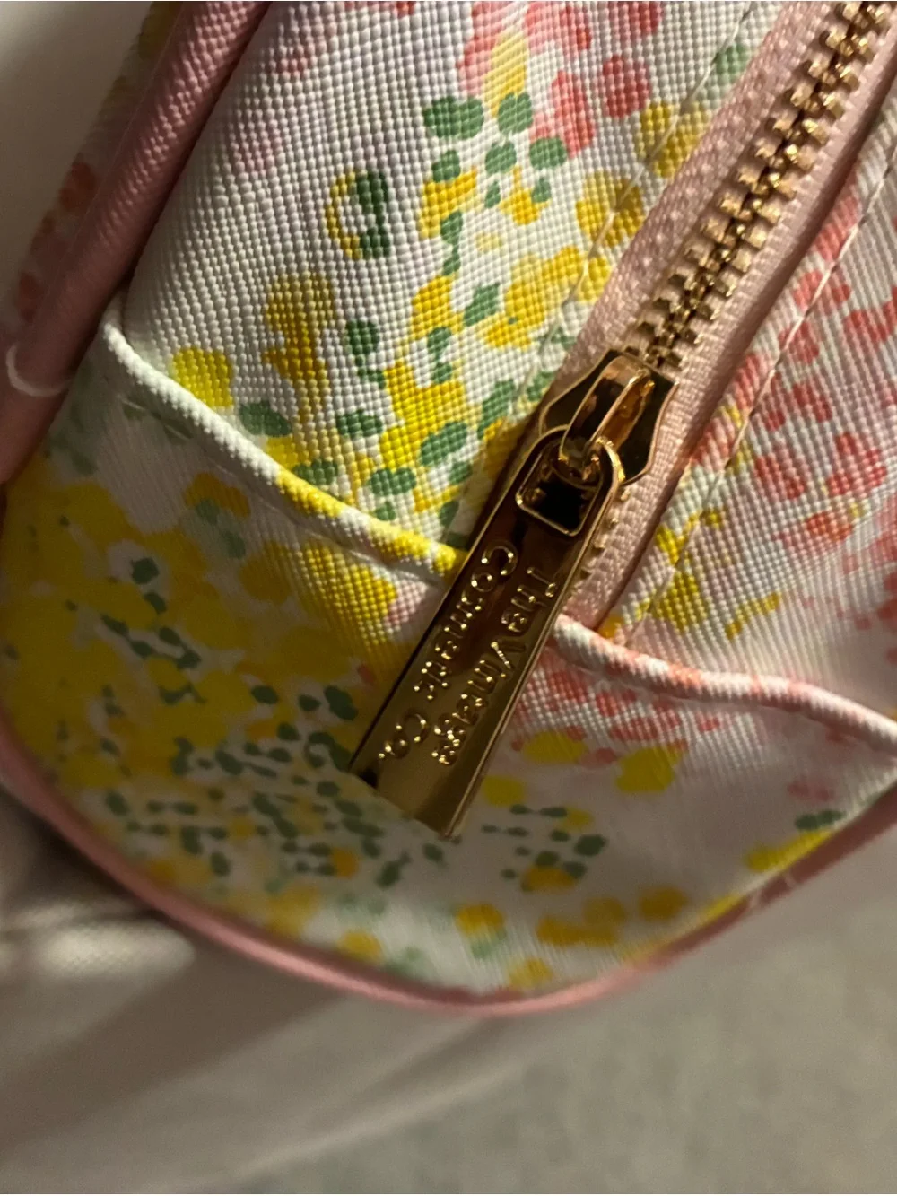 The Vintage Cosmetic Company Abstract Floral Makeup Bag Pouch